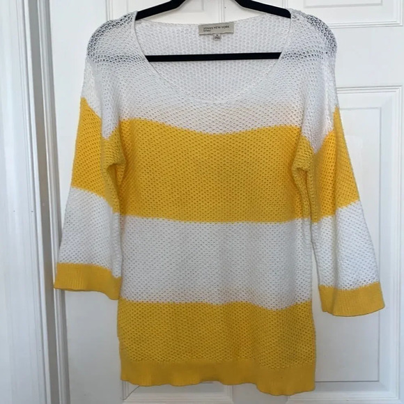 Jones New York Knitted Striped Sweater - Picture 1 of 4